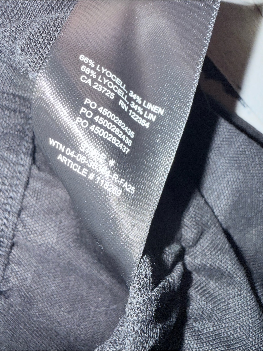 Aritzia Wilfred Cruise Linen Lodge Pant Drawstring Black Medium New - Picture 4 of 7